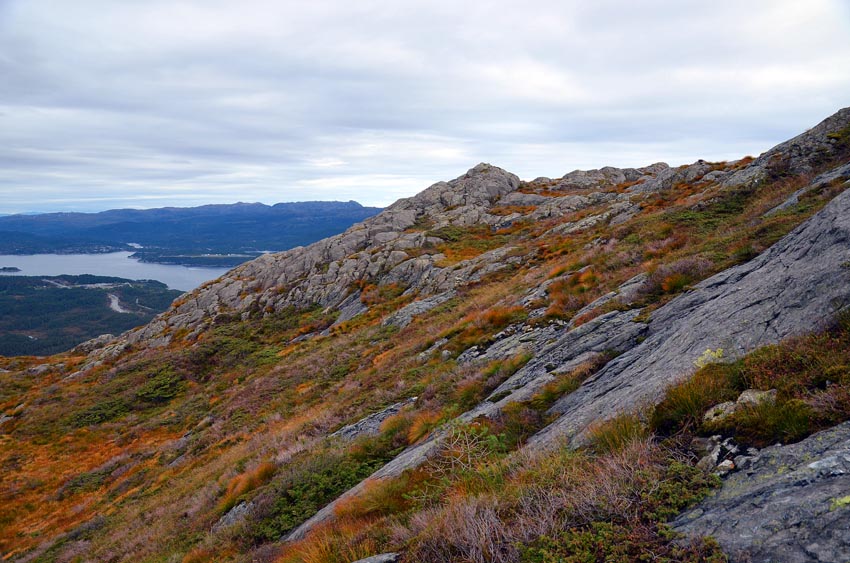 Overview of the Siggjo Neolithic rhyolite quarry at Bømlo, Western Norway. Photo by Per Storemyr